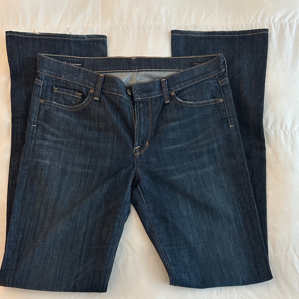 Citizens Of Humanity Dark Blue Boot Cut Jeans